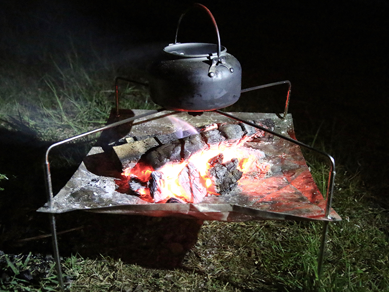 【PaaGo WORKS】パーゴワークス Ninja Firestand ニンジャファイヤースタンド "Silver"