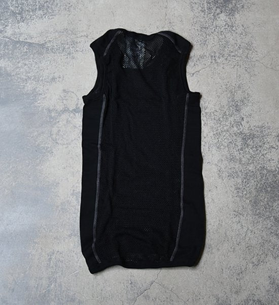 【ACLIMA】アクリマ men's Wool Net Singlet "Black"