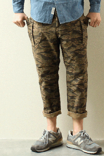 【A VONTADE】 アボンタージ FATIGUE TROUSERS CROPPED LEGTH OR TIGER CAMO