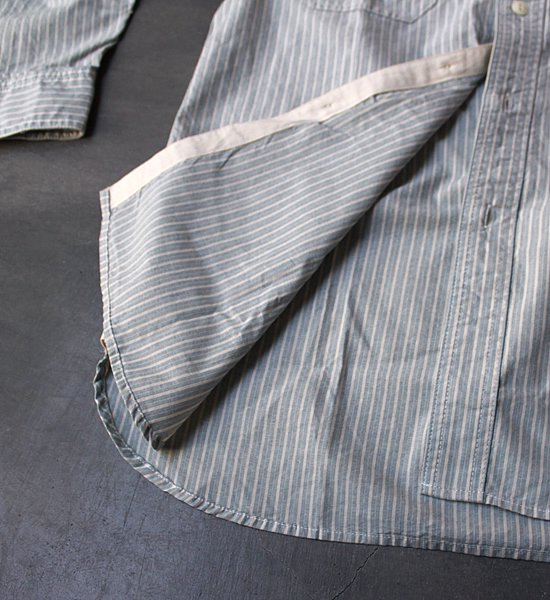 ★40%off【Mountain Research】マウンテンリサーチ Utility Shirt ”Sax”