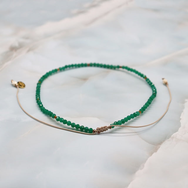 【ONLINE SHOP限定】グリーンアゲート×タイガーアイ×マグネサイト ネックレス