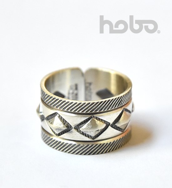 ★40%off【hobo】 ホーボー Cobblestone Silver Ring Narrow by STANLEY PARKER "Silver"