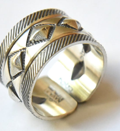 ★40%off【hobo】 ホーボー Cobblestone Silver Ring Narrow by STANLEY PARKER "Silver"