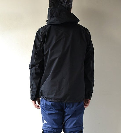 ★40%off【and wander】 アンドワンダー men's 3L rip stop jacket ”Black”