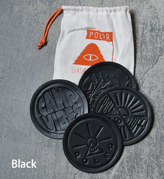 【POLER】 ポーラー Leather Coasters "2Color" ※ネコポス可