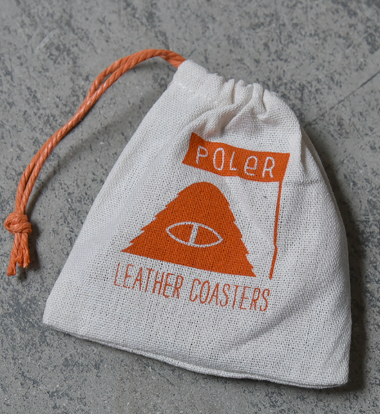 【POLER】 ポーラー Leather Coasters "2Color" ※ネコポス可