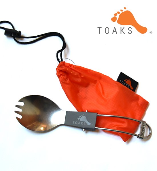 【TOAKS】 トークス Tanium Folding Spork ※ネコポス可