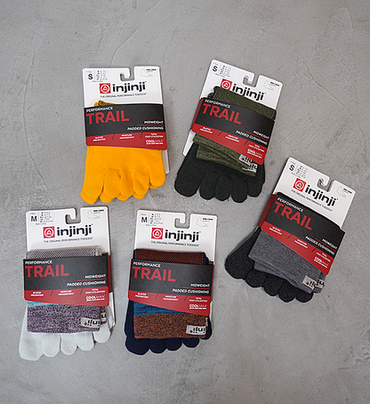 【injinji】インジンジ Trail Midweight Mini-Crew "9Color" ※ネコポス可