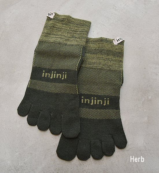 【injinji】インジンジ Trail Midweight Mini-Crew "9Color" ※ネコポス可