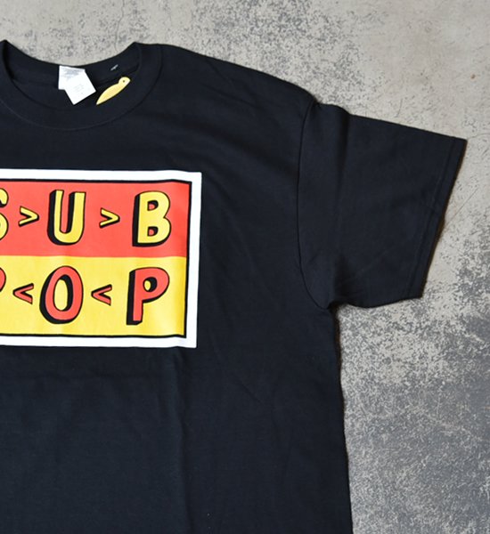 【SUB POP】サブポップ S/S Print Tee (BOB's BURGER LOGO) "Black" ※ネコポス可