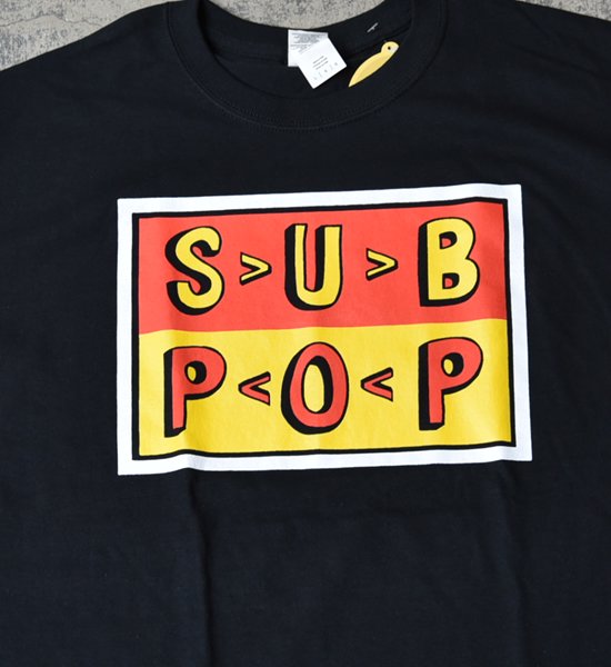 【SUB POP】サブポップ S/S Print Tee (BOB's BURGER LOGO) "Black" ※ネコポス可