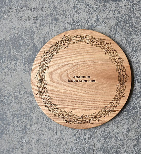 【Anarcho Cups】アナルコカップ Wood Lid (for Plate)