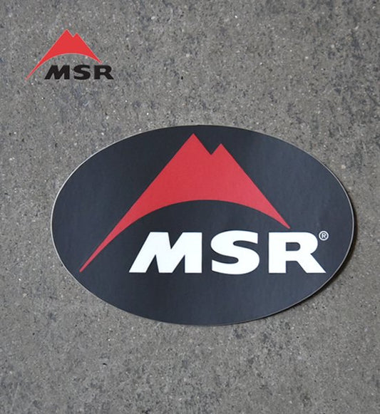 【MSR】エムエスアール Logo Oval Sticker ※ネコポス可