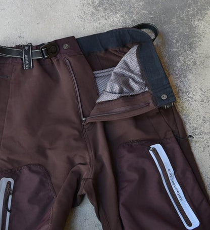 ★30%off【and wander】アンドワンダー men's stretch shell pants "Brown"