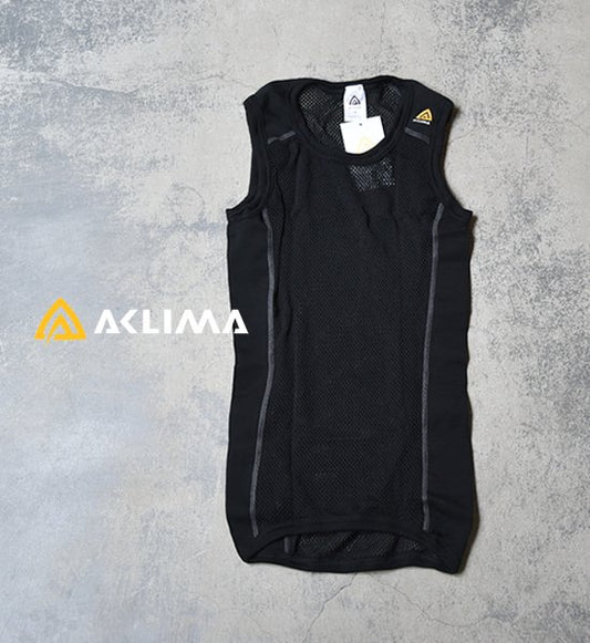 【ACLIMA】アクリマ men's Wool Net Singlet "Black"