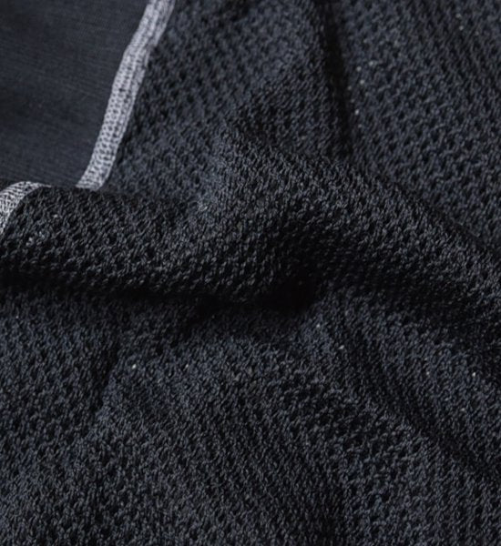 【ACLIMA】アクリマ men's Wool Net Singlet "Black"