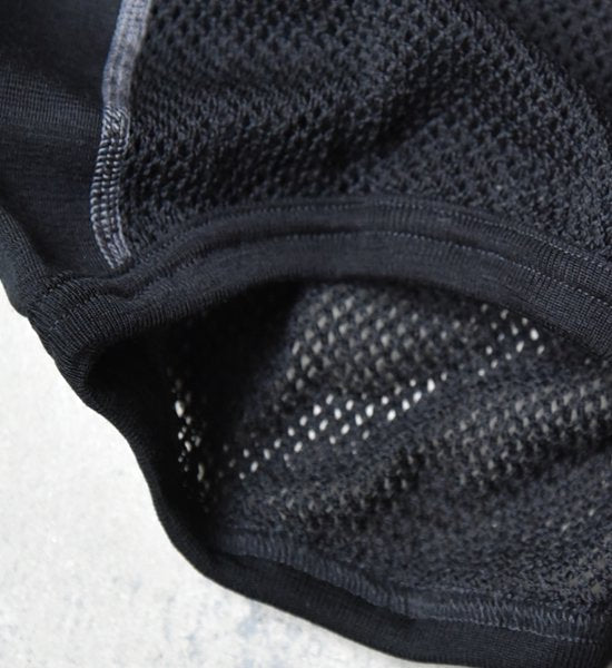 【ACLIMA】アクリマ men's Wool Net Singlet "Black"