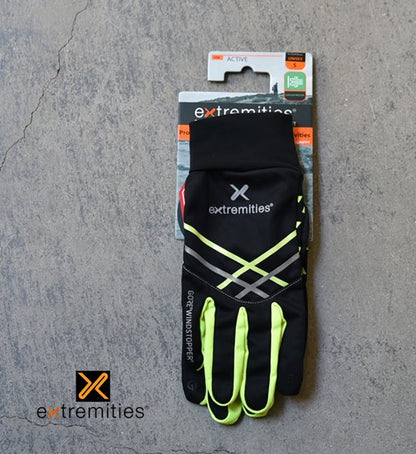 【extremities】エクストリミティーズ Windy Dry Lite Grippy Glove "Black×Yellow" ※ネコポス可