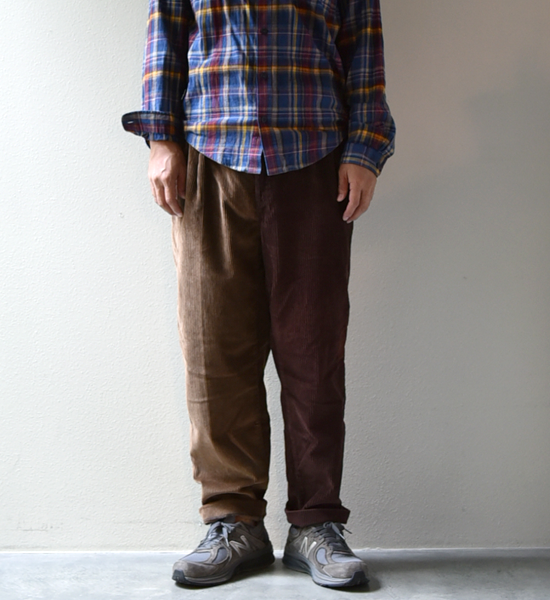 【Sunny side up】サニーサイドアップ Unisex Remake 2 For 1 Codyroy Trousers "2Color"