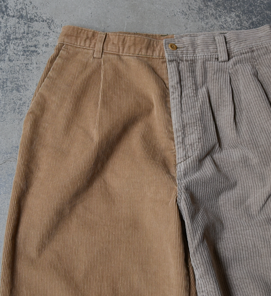 【Sunny side up】サニーサイドアップ Unisex Remake 2 For 1 Codyroy Trousers "2Color"