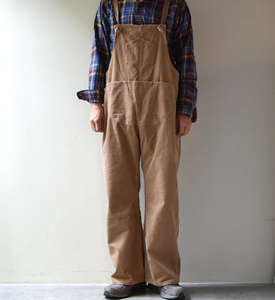 ★30%off【NAPRON】ナプロン unisex Corduroy Salopette ”Beige"