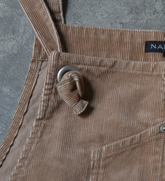 ★30%off【NAPRON】ナプロン unisex Corduroy Salopette ”Beige"