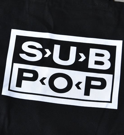 【SUB POP】サブポップ Logo Tote Bag "Black"