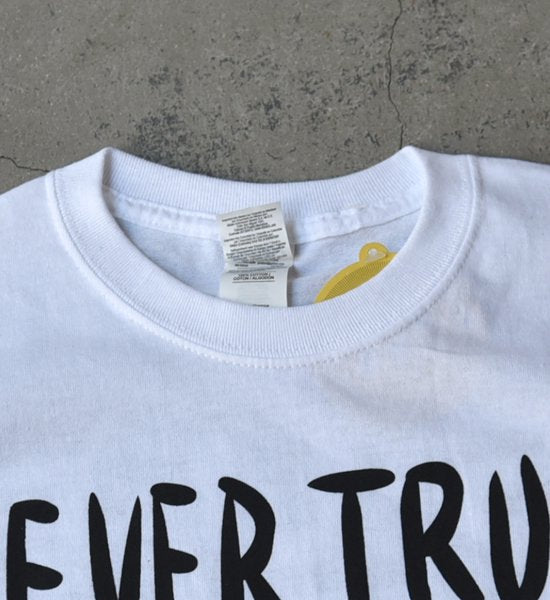 【SUB POP】サブポップ S/S Print Tee (NEVER TRUST) "White" ※ネコポス可