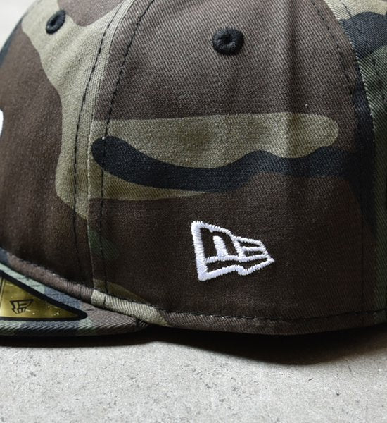 ★30%off【NEW ERA OUTDOOR】ニューエラアウトドア  59Fifty Word Cap "Woodland Camo"