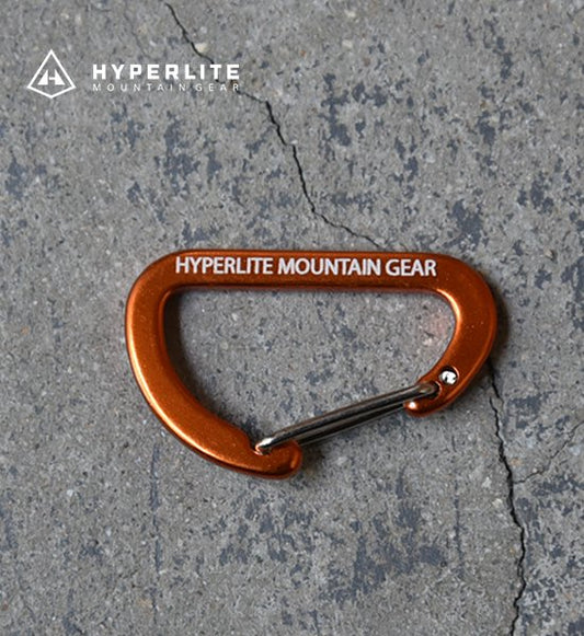 【Hyperlite Mountain Gear】ハイパーライトマウンテンギア The Flat Micro D Carabiner ”Orange” ※ネコポス可