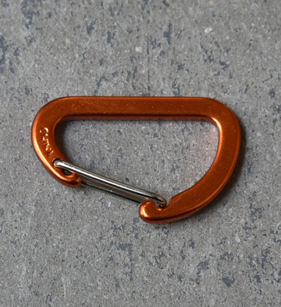 【Hyperlite Mountain Gear】ハイパーライトマウンテンギア The Flat Micro D Carabiner ”Orange” ※ネコポス可