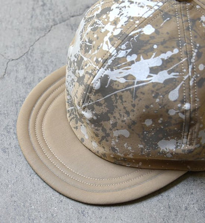 ★30%off【and wander】アンドワンダー splatter print CORDURA dry chino cap ”2Color”