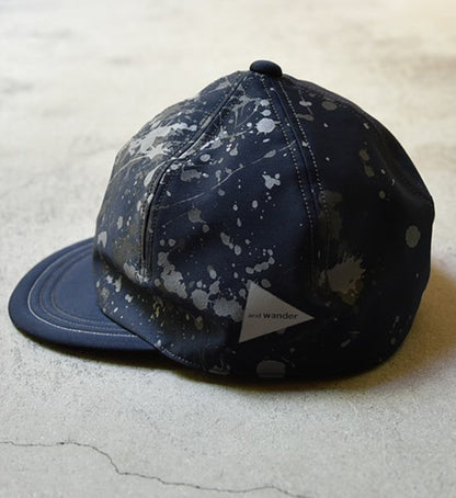 ★30%off【and wander】アンドワンダー splatter print CORDURA dry chino cap ”2Color”