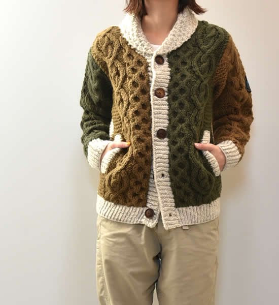 ★50％off 【HIMALAYAN CLIMBER'S HAND-KNIT】ヒマラヤンクライマーズハンドニット Crazy Shawl Cardigan "2Color"