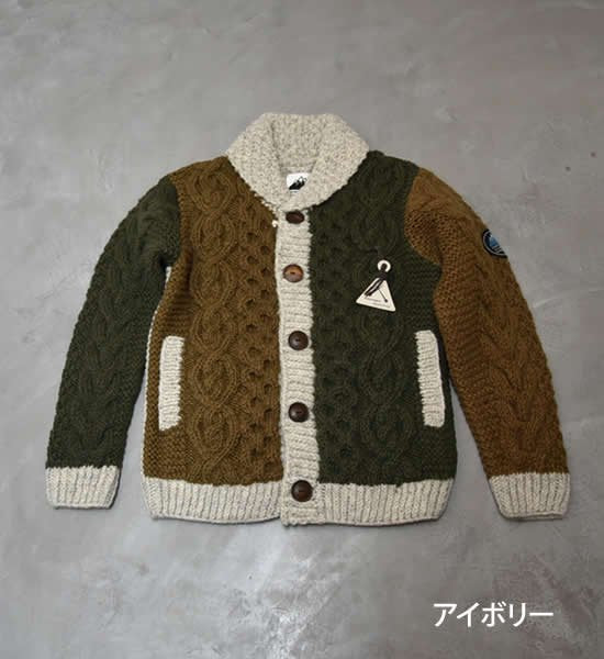 ★50％off 【HIMALAYAN CLIMBER'S HAND-KNIT】ヒマラヤンクライマーズハンドニット Crazy Shawl Cardigan "2Color"