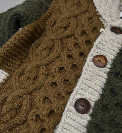 ★50％off 【HIMALAYAN CLIMBER'S HAND-KNIT】ヒマラヤンクライマーズハンドニット Crazy Shawl Cardigan "2Color"