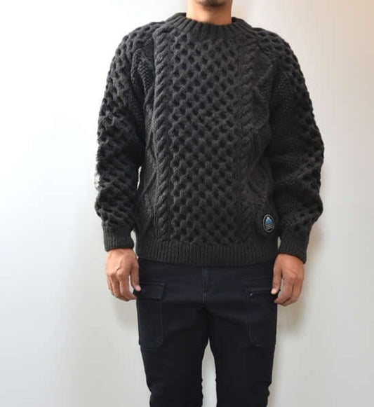 ★50%off 【HIMALAYAN CLIMBER'S HAND-KNIT】ヒマラヤンクライマーズハンドニット Crew Neck Sweater "3Color"