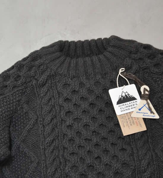 ★50%off 【HIMALAYAN CLIMBER'S HAND-KNIT】ヒマラヤンクライマーズハンドニット Crew Neck Sweater "3Color"