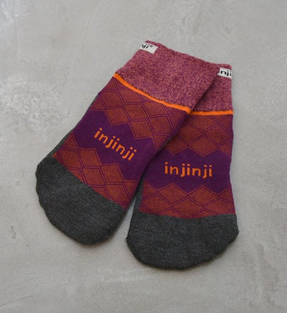 【injinji】インジンジ women's Liner＋Runner Mini Crew "Cranberry" ※ネコポス可