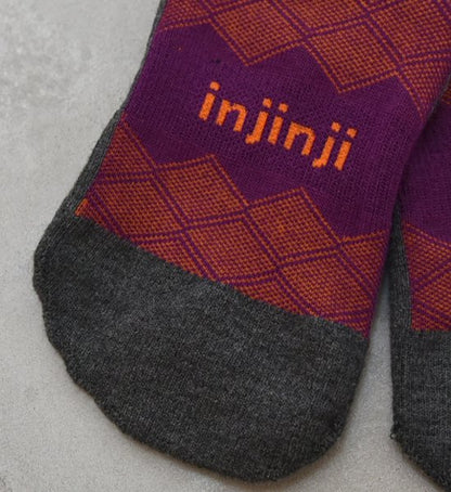 【injinji】インジンジ women's Liner＋Runner Mini Crew "Cranberry" ※ネコポス可