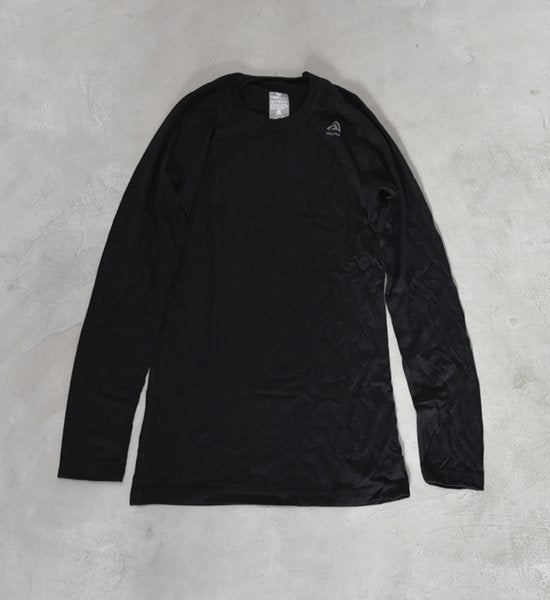 【ACLIMA】アクリマ women's Light Wool Crew Neck "Jet Black"