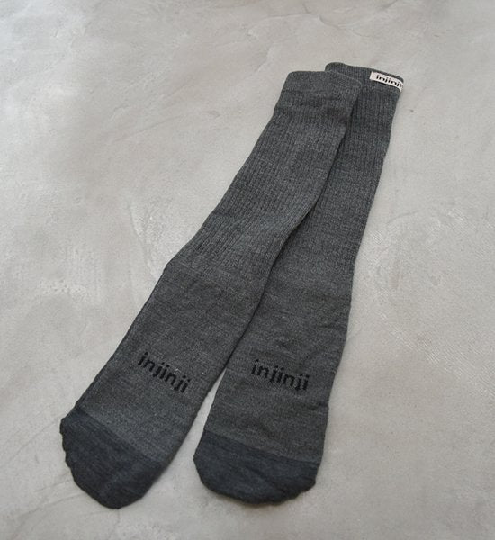 【injinji】インジンジ men's Liner＋Hiker Crew "Charcoal"