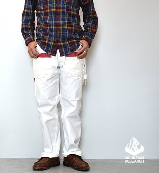 ★30%off 【Mountain Research】マウンテンリサーチ Fall Leaf Grower's Pants "White"