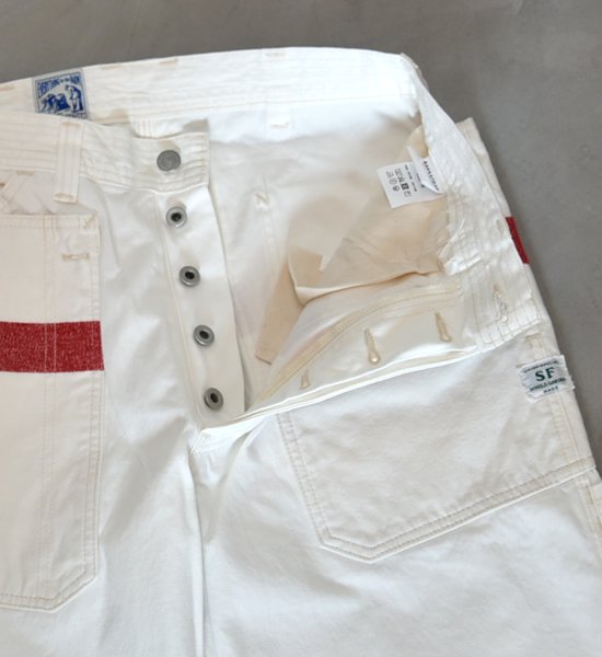 ★30%off 【Mountain Research】マウンテンリサーチ Fall Leaf Grower's Pants "White"