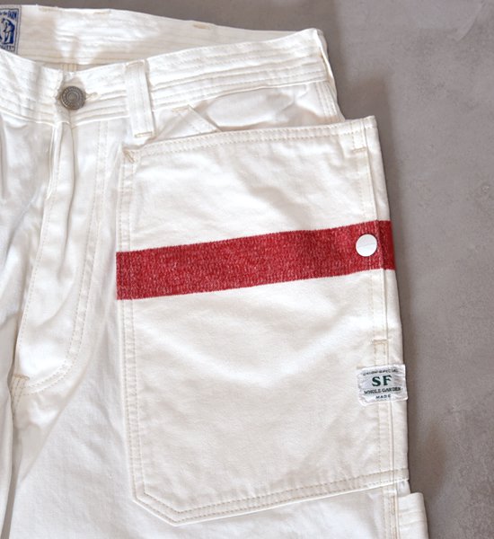 ★30%off 【Mountain Research】マウンテンリサーチ Fall Leaf Grower's Pants "White"