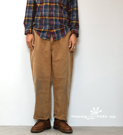 【Sunny side up】サニーサイドアップ Unisex Remake Tapered Duck Pant "Brown"