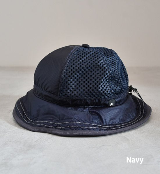 ★30%off 【and wander】アンドワンダー mesh hat "4Color"