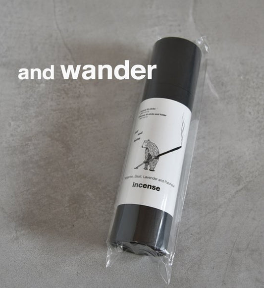 【and wander】アンドワンダー incense + holder "3Color"