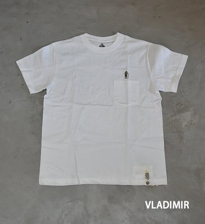 ★30%off 【Mountain Research】マウンテンリサーチ Mountain man(s) PKT. Tee "White"