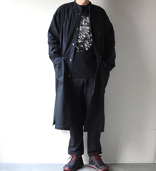 ★30%off 【and wander】アンドワンダー men's CORDURA typewriter long shirt "2Color"